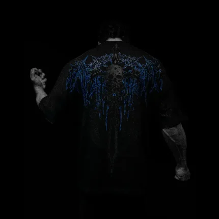 Breathedivinity Bone Splitter Oversized T Shirt MOONLIGHT BLUE 3.webp