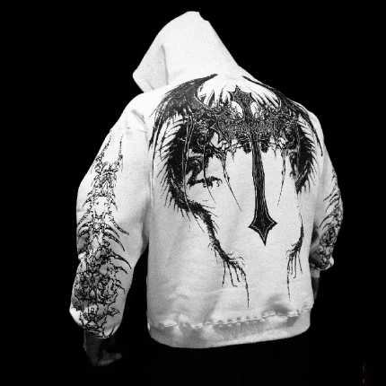 Breathedivinity Dragon Soul Oversized Pullover Hoodie Divine White 2.webp