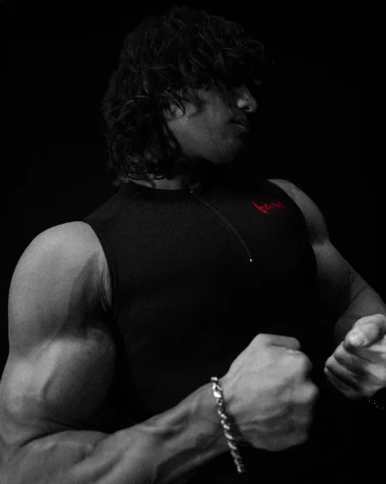 Void Tech™ Eternal Quarter zip Cut off Compression NIGHTMARE.webp