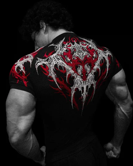 Void Tech™ Infernal Short sleeve Compression HEAVENLY RED.webp